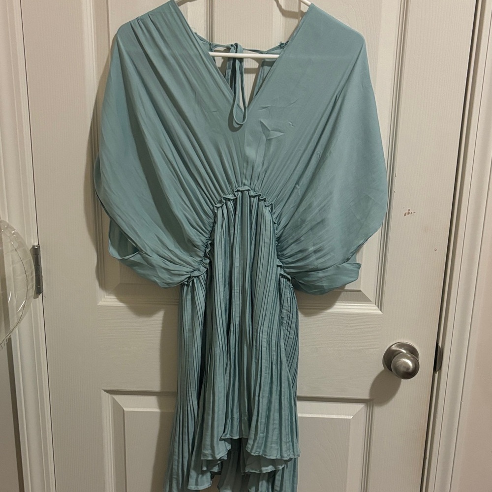 Mustard Seed Light Blue High Low Dress